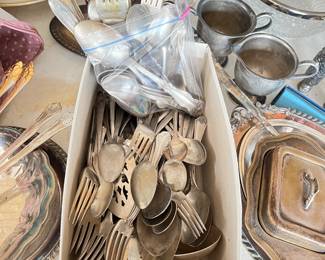 silver plate flatware