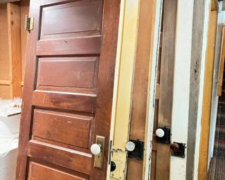 lot of old doors