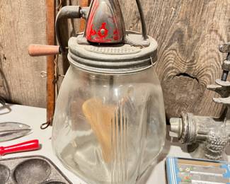 antique butter churn