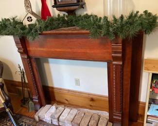 1880's Cherry Fireplace Mantle