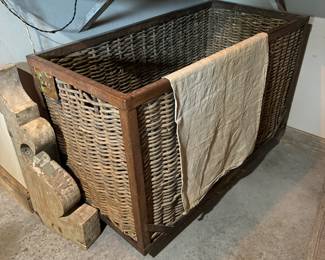 Factory cart on castors, corbel, grain sack
