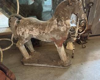 Concrete horse
