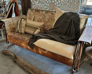 Antique porch glider 