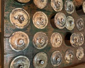 Hardware store nuts and bolts storage