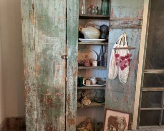 Antique primitive jelly cupboard 