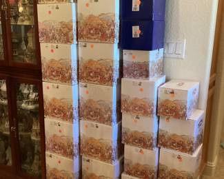 A true collector here- original storage boxes for David Winter collection 