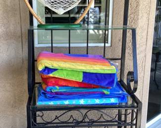 NWT towels and metal bar