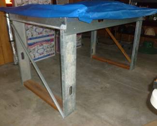 aluminum work table