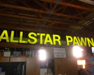Lighted Pawn Shop Sign