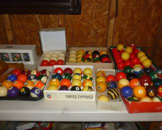 billiard balls..sets & misc
