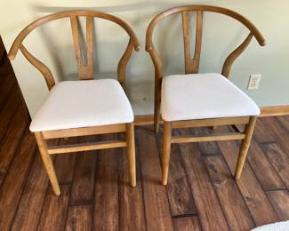 Pair of Chinese revival chairs