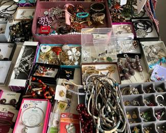 Much costume jewelry