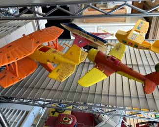 Lots of 1960's toy airplanes