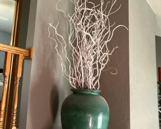 24" garden pot w white branches
