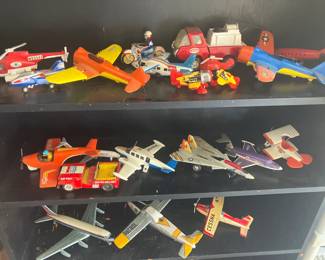 Many 1960's toy airplanes