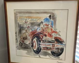 Signed framed print