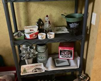 Plastic shelf, Christmas decor