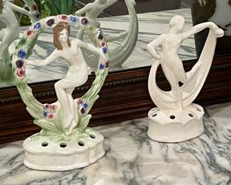 Vintage flower frogs 