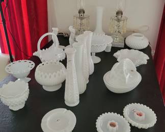 Vintage milk glass