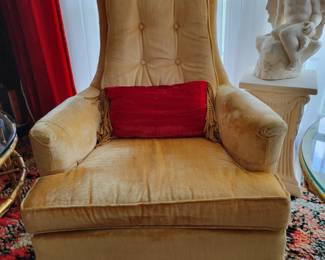 1 of 2 Hollywood Regency chairs