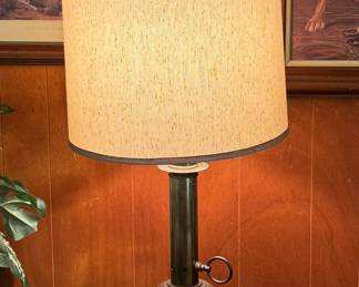 Hollywood Regency brass lamp