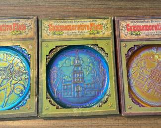 Commemorative Indiana glass co Carnival Glass