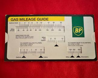 BP gas mileage guide