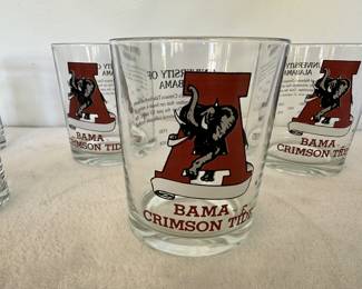 Gulf promotional Alabama glasses