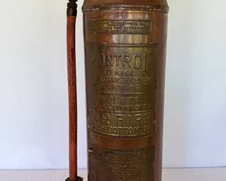 copper/brass underwriters Laboratories hand held fire extinguisher