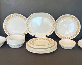 Corelle Butterfly gold dinnerware