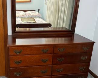 Mahogany dresser with mirror