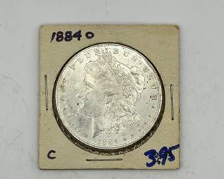 1884 Morgan dollar