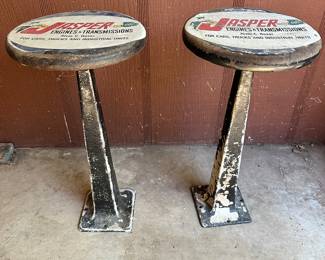 cast iron shop stools