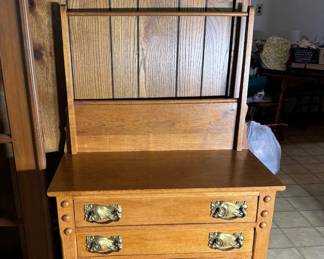 oak wash stand