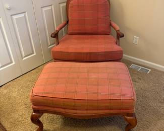 Bassett chair and ottoman
