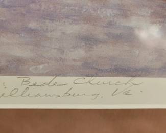 St. Bede Church, Williamsburg, Va, Signed Monturano 1995