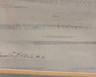 Original watercolor of Hilton Head, signed 