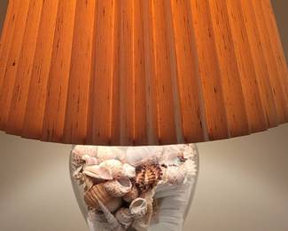 Tall seashell lamp