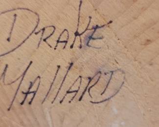 Signed mallard Drake decoy