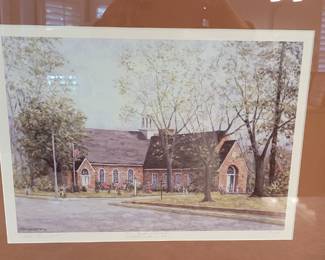 St. Bede Church, Williamsburg, Va, Signed Monturano 1995