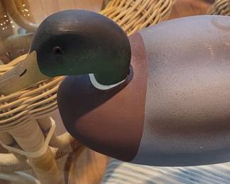 Signed mallard Drake decoy