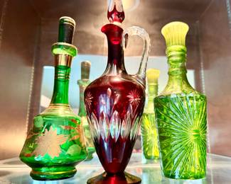 Viking, Czech, Glassworks, Fostoria, Pilgrim Waterford, MCM Murano Glass, Carnival Glass, Lutetian, Uranium Glass....we have it ALL