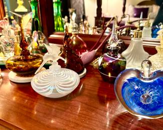Extensive and rare perfume bottle collection