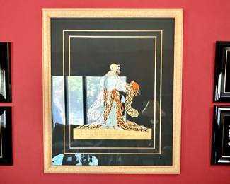 Erte - The Four Seasons- Porcelain - 8 colors - 22 carat gold circa 1988