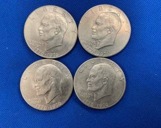 (4) BICENTINNEAL IKE DOLLARS 1779-1976