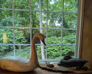 Swan and Long Island Cork Duck Decoy
