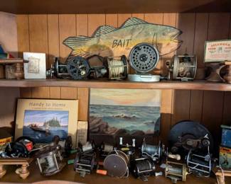 Fishing (3rd floor upstairs) Reels, Books, etc