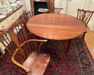 Stickley Dining Table and Ironstone