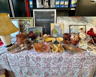 Original art, pottery and paintings