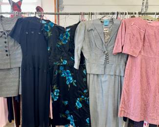 Vintage dresses with jackets